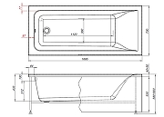 Акриловая ванна Aquanet Aura 170х70 362712 цвет Белый-9