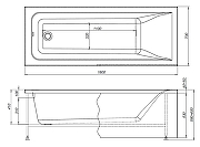 Акриловая ванна Aquanet Aura 180х70 362716 цвет Белый-9