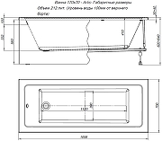 Акриловая ванна Aquanet Artis 170х70 362837 цвет Белый-9
