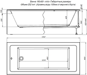 Акриловая ванна Aquanet Artis 180х80 367320 цвет Белый-9