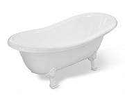 Ванна из искусственного камня Aquanet Family Stone Classic 160х80 AQ-00368586 цвет Белый ножки Золото