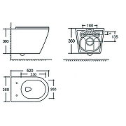 Унитаз Aquanet Atago 3.0 Tornado 347999 подвесной цвет Белый с сиденьем Микролифт-20