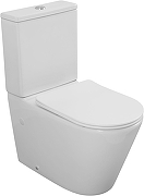 Унитаз компакт Aquanet Atago 3.0 Tornado 348002 цвет Белый без бачка с сиденьем Микролифт