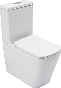 Унитаз компакт Aquanet Tavr 3.0 C1 Tornado 367945 цвет Белый без бачка с сиденьем Микролифт