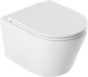 Унитаз Aquanet Glide 3.0 W Tornado 369386 подвесной цвет Белый с сиденьем Микролифт