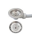 Сифон для кухонной мойки Aquanet 372022 цвет Белый-1