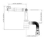 Сифон для кухонной мойки Aquanet 372155 цвет Серый-1