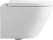 Комплект унитаза с инсталляцией Aquanet Zvezda-2 303978+346762+346763 цвет Белый с сиденьем Микролифт и клавишей смыва цвет Хром-3