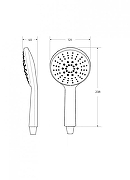 Ручной душ Cezares Czr CZR-D3F1-01 цвет Хром-1
