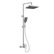 Душевая система BelBagno Due DUE-DOCM-GM цвет Оружейная сталь-1