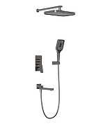 Душевая система BelBagno Due DUE-VDSET-GM цвет Оружейная сталь-3