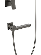 Душевая система BelBagno Due DUE-VDSET-GM цвет Оружейная сталь-6