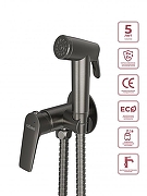 Гигиенический душ со смесителем Cezares Liner LINER-DIF-GM цвет Оружейная сталь