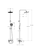 Душевая система BelBagno Marino MARINO-VSCM-CRM цвет Хром-8