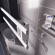 Электрический полотенцесушитель Altasan Каспий 15x50 КаспийПрофСП5015БМ цвет Белый матовый-3