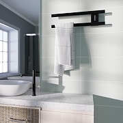 Электрический полотенцесушитель Altasan Каспий 15x50 КаспийПрофСП5015Ч цвет Черный матовый-1