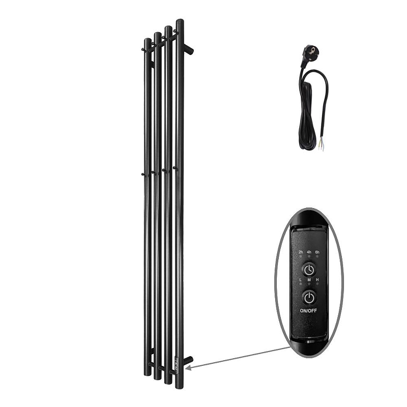 Электрический полотенцесушитель Altasan Проксима 115х21 ПроксимаКругСП21150Ч 