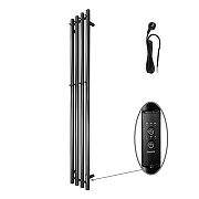 Электрический полотенцесушитель Altasan Проксима 115х21 ПроксимаКругСП21150Ч цвет Черный матовый