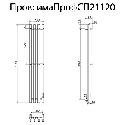 Электрический полотенцесушитель Altasan Проксима 115х21 ПроксимаПрофСП21120Г цвет Графит-5