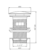 Донный клапан Cezares Czr CZR-SAT-BORO цвет Брашированное золото-4