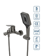 Смеситель для ванны BelBagno Due DUE-VASM-GM цвет Оружейная сталь