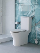 Унитаз компакт BelBagno Acqua -Tor BB2801CP-TOR/SC цвет Белый без бачка с сиденьем Микролифт-1