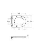 Унитаз компакт BelBagno Acqua -Tor BB2801CP-TOR/SC цвет Белый без бачка с сиденьем Микролифт-14