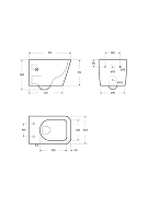 Унитаз биде BelBagno Kraft BB7106CH-TOR-BS/SC подвесной цвет Белый с сиденьем Микролифт-14