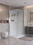 Душевая кабина BelBagno Uno 90х90 R UNO-CAB-A-1-90-C-Cr-Bi-TOP-R без гидромассажа-3