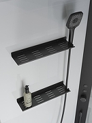 Душевая кабина BelBagno Uno 90х90 L UNO-CAB-A-1-90-C-NERO-Bi-TOP-L без гидромассажа-5