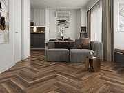 Виниловый ламинат CronaFloor Елочка Т092557 4V Дуб Ле-Ман H018 640х128х4.5 мм-7