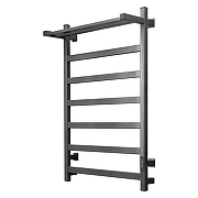 Электрический полотенцесушитель Aringa Порто 80х50 AR03053GS с полкой цвет Оружейная сталь