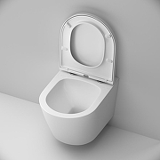 Комплект унитаза с инсталляцией AM.PM X-Joy Aquaspin IS110138.851900 цвет Белый с сиденьем Микролифт и клавишей смыва цвет Черный матовый-5