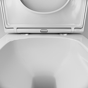 Комплект унитаза с инсталляцией AM.PM X-Joy Aquaspin IS110138.851900 цвет Белый с сиденьем Микролифт и клавишей смыва цвет Черный матовый-8