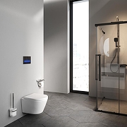 Комплект унитаза с инсталляцией AM.PM X-Joy Aquaspin IS110151.851900 цвет Белый с сиденьем Микролифт и клавишей смыва цвет Хром глянцевый-9