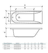 Акриловая ванна Alba Spa Impero 160х70 ВПР0330200100 цвет Белый глянцевый-4