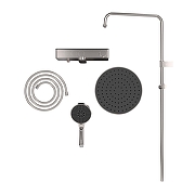 Душевая система Vitra Core Round A4730934EXP с термостатом цвет Брашированный никель-2