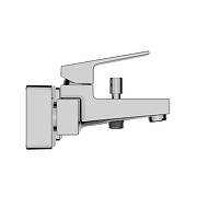 Смеситель для ванны Vitra Minimax Square A43520EXP цвет Хром-3