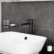 Смеситель для раковины Vitra Minimax Round A4353436EXP цвет Черный матовый-5