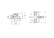 Смеситель для ванны Vitra Minimax Round A4354836EXP цвет Черный матовый-6