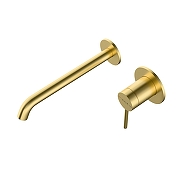 Смеситель для раковины Vitra Minimax Round A4354925EXP цвет Брашированное золото-1