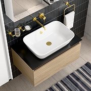 Смеситель для раковины Vitra Minimax Round A4354925EXP цвет Брашированное золото-4