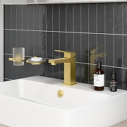 Смеситель для раковины Vitra Minimax Square A4372025EXP цвет Брашированное золото-5