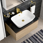 Смеситель для раковины Vitra Minimax Square A4372425EXP цвет Брашированное золото-4