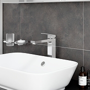 Смеситель для раковины Vitra Minimax Square A43724EXP цвет Хром-5