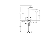 Смеситель для раковины Vitra Minimax Square A43724EXP цвет Хром-6