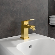 Смеситель для биде Vitra Minimax Square A4372625EXP цвет Брашированное золото-4