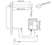 Кран для одного типа воды Mediclinics GA003AC цвет Хром-1