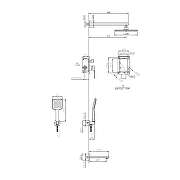 Душевая система ESKO Samara 7in1SMR цвет Хром-1