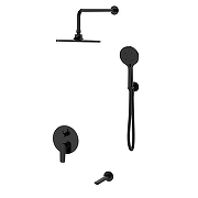 Душевая система ESKO Lagos Black SET7in1LGB цвет Черный матовый